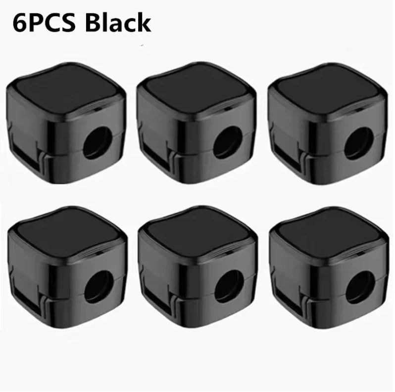 6PCS Magnetic Cable Clips Cable Smooth Adjustable Cord Holder under Desk Cable Management Wire Keeper Cable Organizer Holder